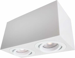 Oczko Lyon oprawa natynkowa 2xGU10 biała LP-5881/2SM WH
