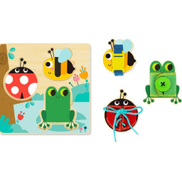 Tooky Toy Drewniana Tablica Edukacyjna Sorter Trening Ćwiczenia