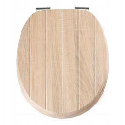 Deska Sedesowa do Wc Wolnoopadająca Uniwersalna Mdf Drewno