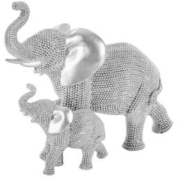 EUROFIRANY Figurka dekoracyjna Eldo 434167 Srebrny