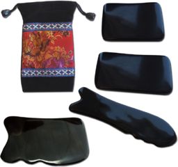 Profesjonalny zestaw kamieni do masażu Gua Sha (set