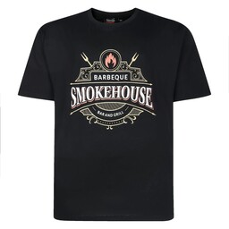 Duża Koszulka Męska T-shirt z Nadrukiem Czarny ESPIONAGE