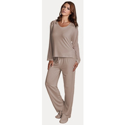 Damska bambusowa piżama PAOLA Beżowy