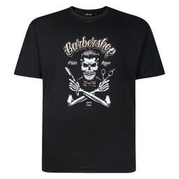 Duża Koszulka Męska T-shirt z Nadrukiem Czarny ESPIONAGE
