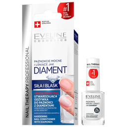 EVELINE Nail Therapy Professional Odżywka utwardzająca z diamentami