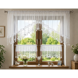 Firana Do Kuchni Serduszka W Łuk 300/95 2x
