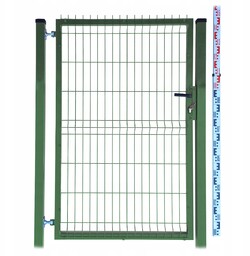Furtka 150cm zielona Panelowa dwa Słupki RAL6005 ogrodzeniowa