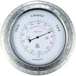 Nextime Barometr ogrodowy (biało-srebrny) Orchid