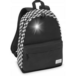 Plecak szkolny młodzieżowy szachownica pojemny lekki plecak miejski