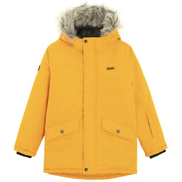 Cool Club zimowa kurtka parka dla chłopca musztardowa