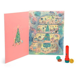 Kalendarz adwentowy z latarką projektorem i bajkami La