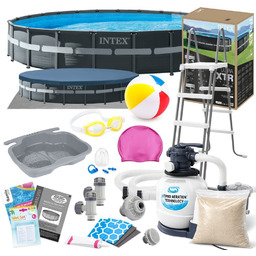 Basen Intex 732x132 Ogrodowy Stelażowy 26340 16w1
