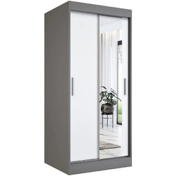 Edinos Szafa przesuwna w kolorze antracyt + biały