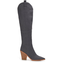 Kowbojki dżinsowe długie szare