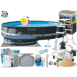 Basen Intex 732x132 Ogrodowy Stelażowy 26340 19w1