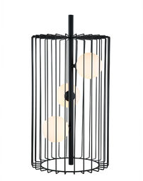 Italux lampa stołowa Hayden MTM-3935/3 BK czarna druciana
