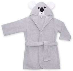 UVIE Ciepły szlafrok dziecięcy szary Koala