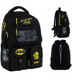 PLECAK SZKOLNY MŁODZIEŻOWY DLA CHŁOPCÓW CZARNY DC BATMAN