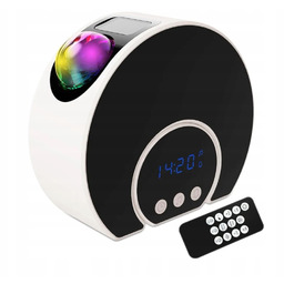Lampka Projektor Aurora Led M40 Bluetooth Głośnik Zegar
