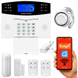Alarm Domowy Bezprzewodowy Wifi Tuya Gsm LCD Wi-Fi