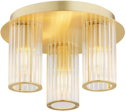 Lampa sufitowa plafon HAMPTON 6304 szkło z mosiądzem