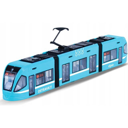 Czeski Tramwaj 47CM Retro Tramwaj Ostrava Niebiesk
