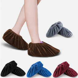 NAKŁADKI NA BUTY 5 PAR ANTYPOŚLIZGOWE FLANELOWE OCHRANIACZE