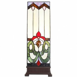 Lampa Witrażowa Tiffany Słupek A Clayre & Eef