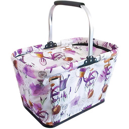 Toro Składany termiczny koszyk na zakupy LAWENDA 48