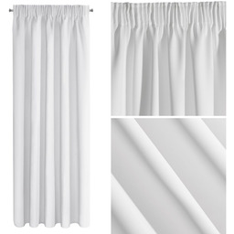 Zasłona Blackout Logan Taśma 140 x 270 Biały