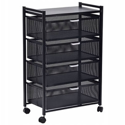 Regał Metalowy Szafka Mobilna obrotowy Stolik Na Kółkach