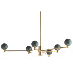 Aromas del Campo - Dalt Żyrandol Aged Gold/Green