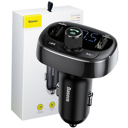 Transmiter FM Bluetooth z ładowarką USB 3.4A Baseus