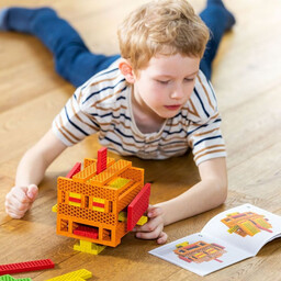 Kreatywne klocki konstrukcyjne Rdzawy Robot Mini Box Bioblo