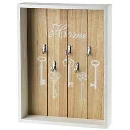 Drewniana ramka skrzynka szafka na klucze STACY 28,5x22x5
