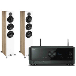 Yamaha RX-V4A (czarny) + Debut Reference F5 (biały)