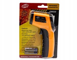 Pirometr termometr laserowy Od-50 Do 530°C Benetech Pomarańczowy