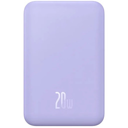 Baseus Magnetyczny mini powerbank 5000mAh 20W (fioletowy)