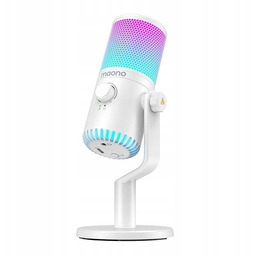 Maono Mikrofon Pojemnościowy DM30RGB biały Gamingowy do Komputera