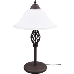 Trio Leuchten Lampa stołowa Rustica 501000224, metal rdzawy,