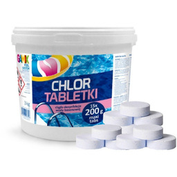 Chlor Tabletki Long Gamix 3kg 200g