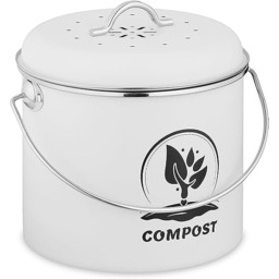 Relaxdays Kosz na kompost, 3,5 l, 2 filtry