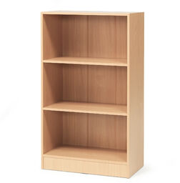 Regał biurowy FLEXUS, 1325x760x415 mm, laminat, buk