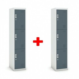 Szafka ubraniowa S3 trzydrzwiowa , demontaż, zamek cylindryczny,