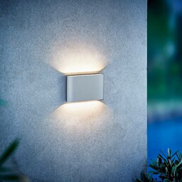 Nordlux Kinkiet zewnętrzny LED Kinver płaski kształt biały