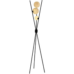 Abigali Designerska stojąca lampa Goliat LPGOL kule czarna