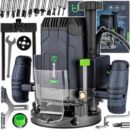 Frezarka Górnowrzecionowa do Drewna Elektryczna 1600W 230V Zestaw