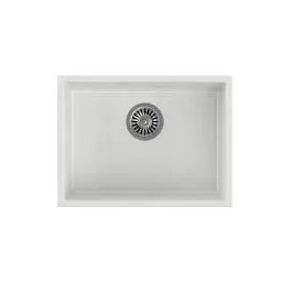 Quadron HQA5340BIK Alec 50 Kompozytowy Biały Zlewozmywak prostokątny
