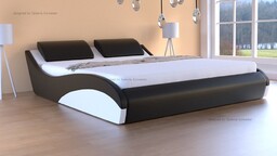 Łóżko z pojemnikiem Stilo-2 Premium skóra naturalna