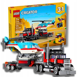 LEGO Creator 3w1 CIĘŻARÓWKA Z PLATFORMĄ I HELIKOPTER